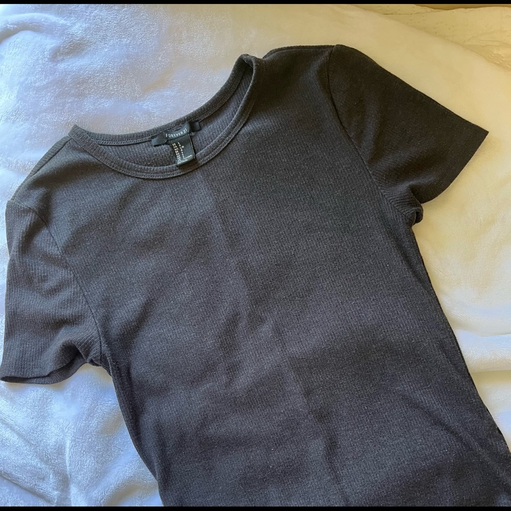 Forever 21 Bodysuit, Color Gray, Size Larged